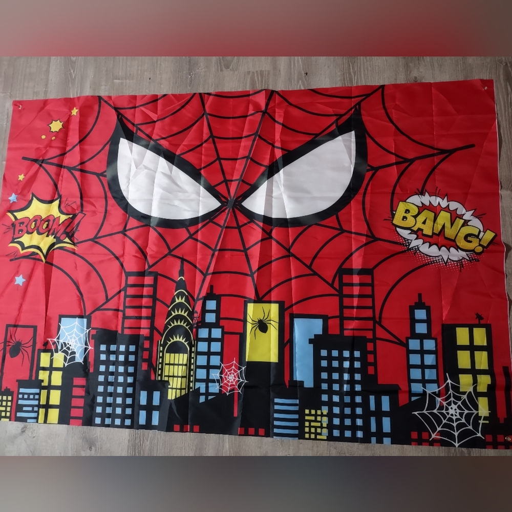 Spider-Man back drop 5x3ft